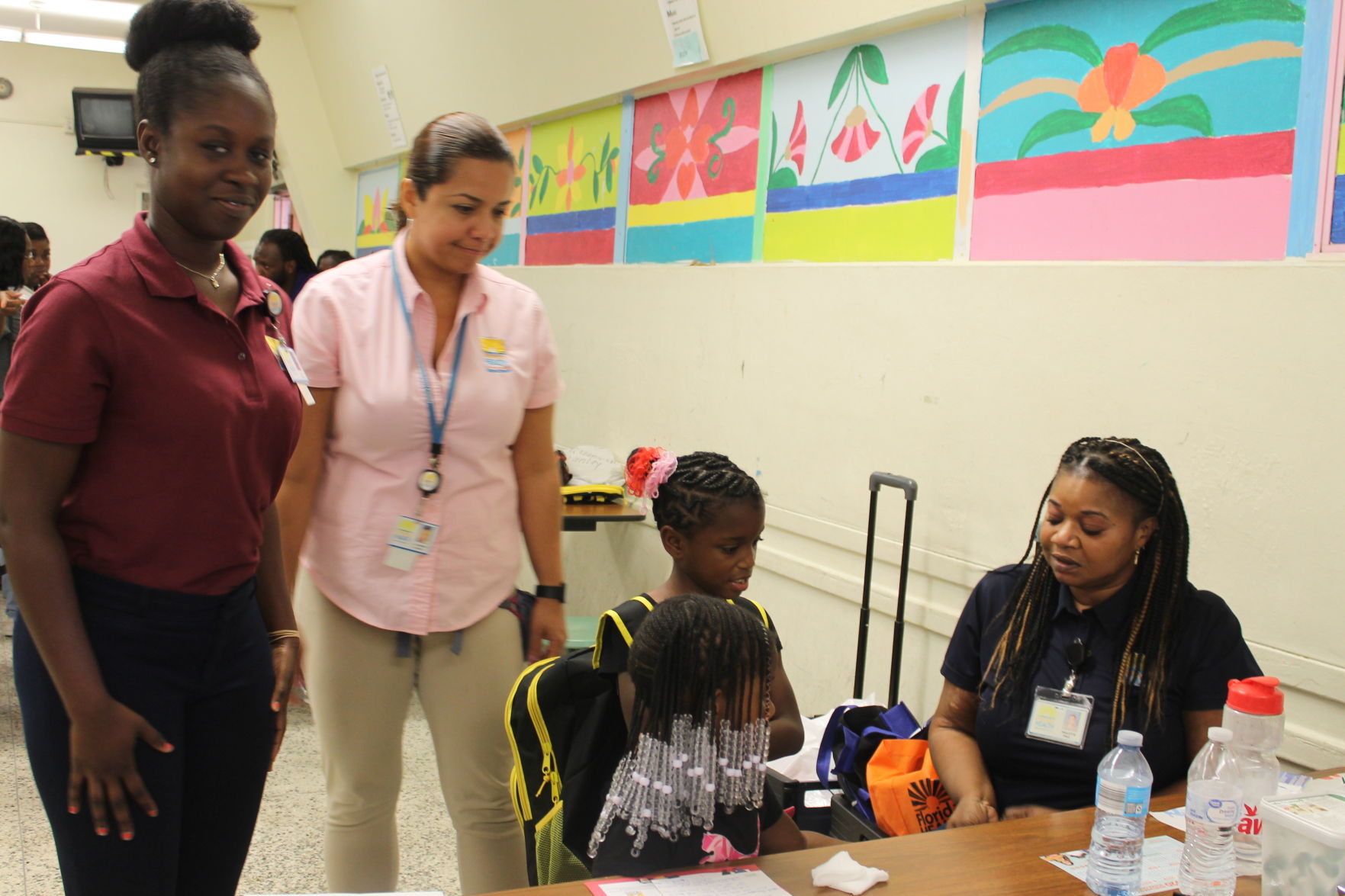 (L to R) Judith Abotse, Alexandra Aguilar, and Paulette Paul from the Department of Health's Healthy Homes Program.